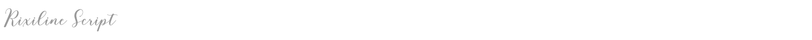 Rixilline Script font preview